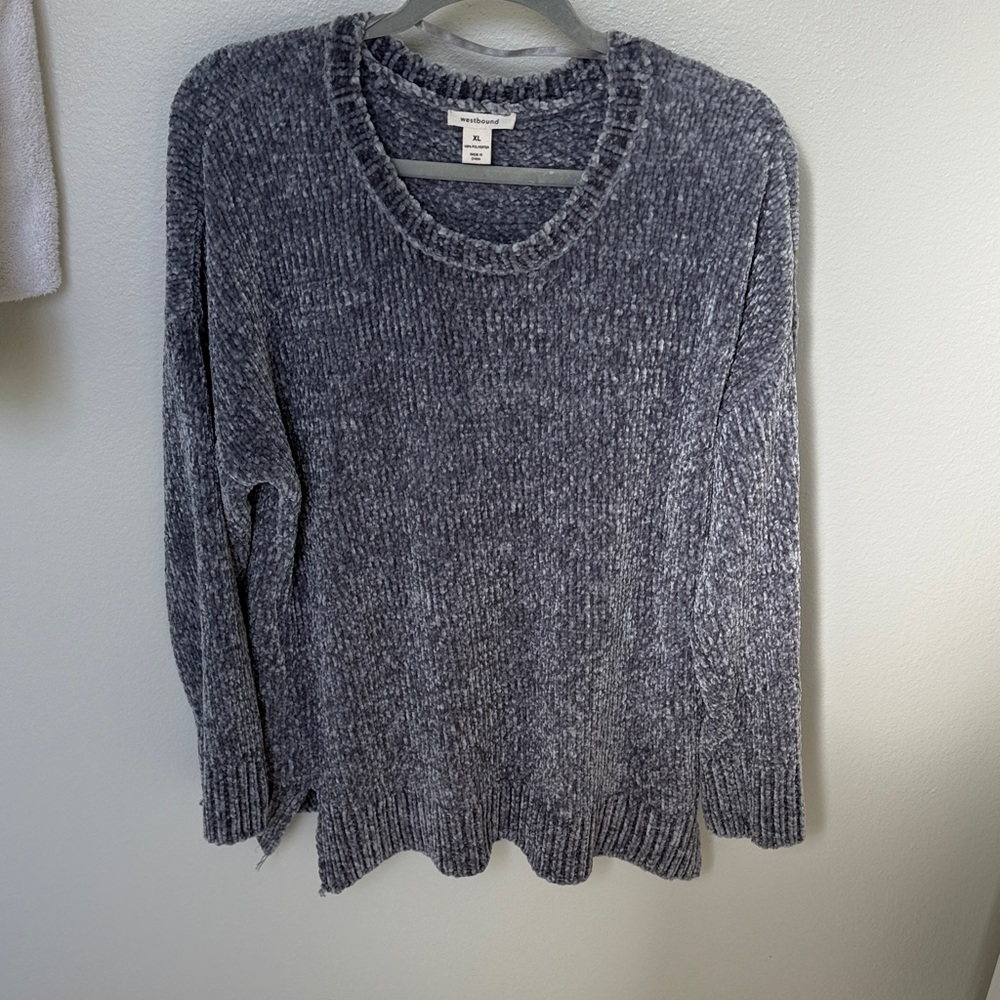 Westbound Charcoal Crew Neck Sweater